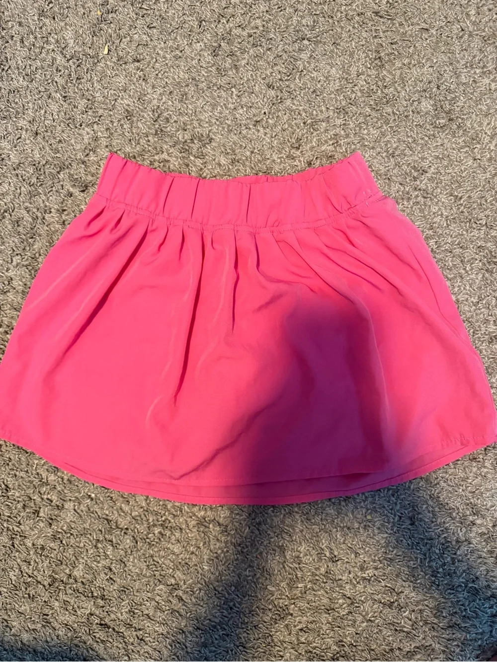 Kids Bright Pink Active Skort with Built-In Shorts